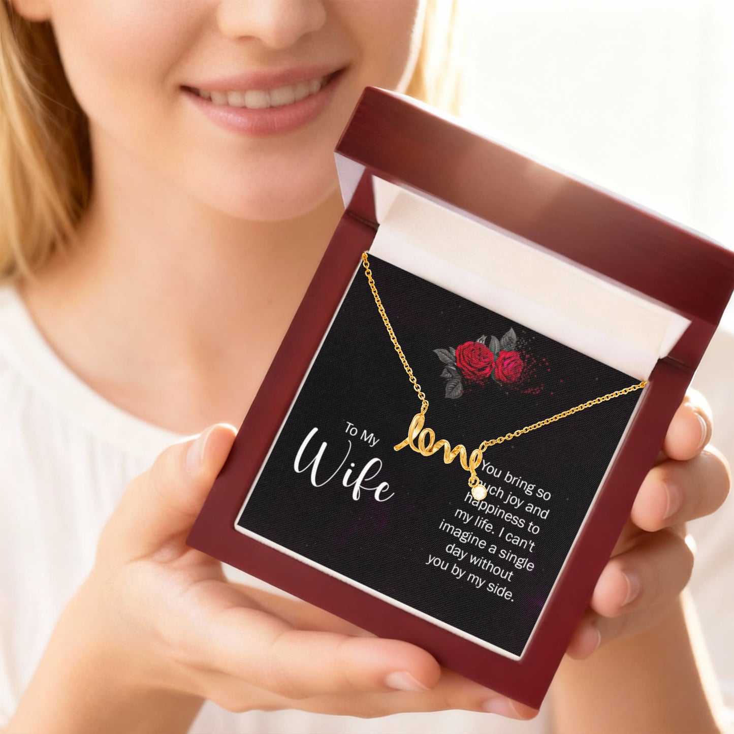 Collier Amour Écrit avec,