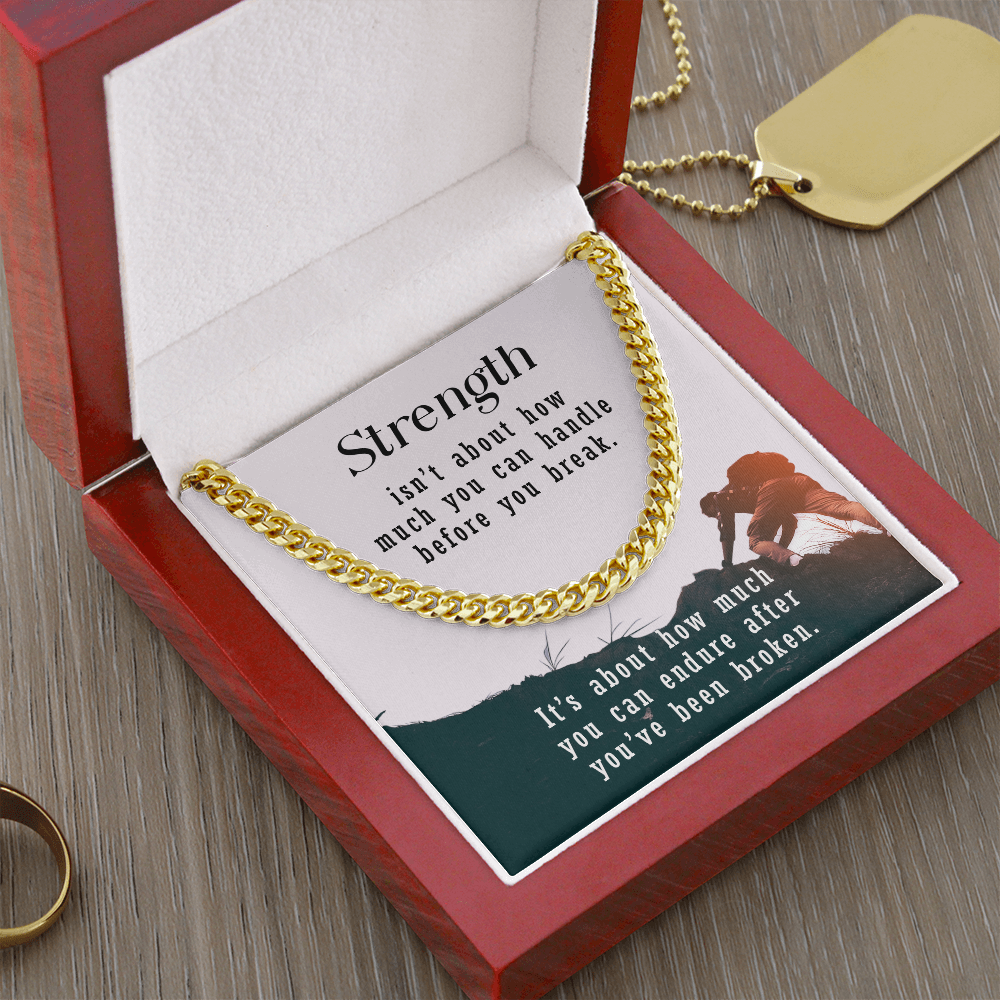 Collier à maillons cubains gourmette, cadeau pour lui, cadeau pour elle 