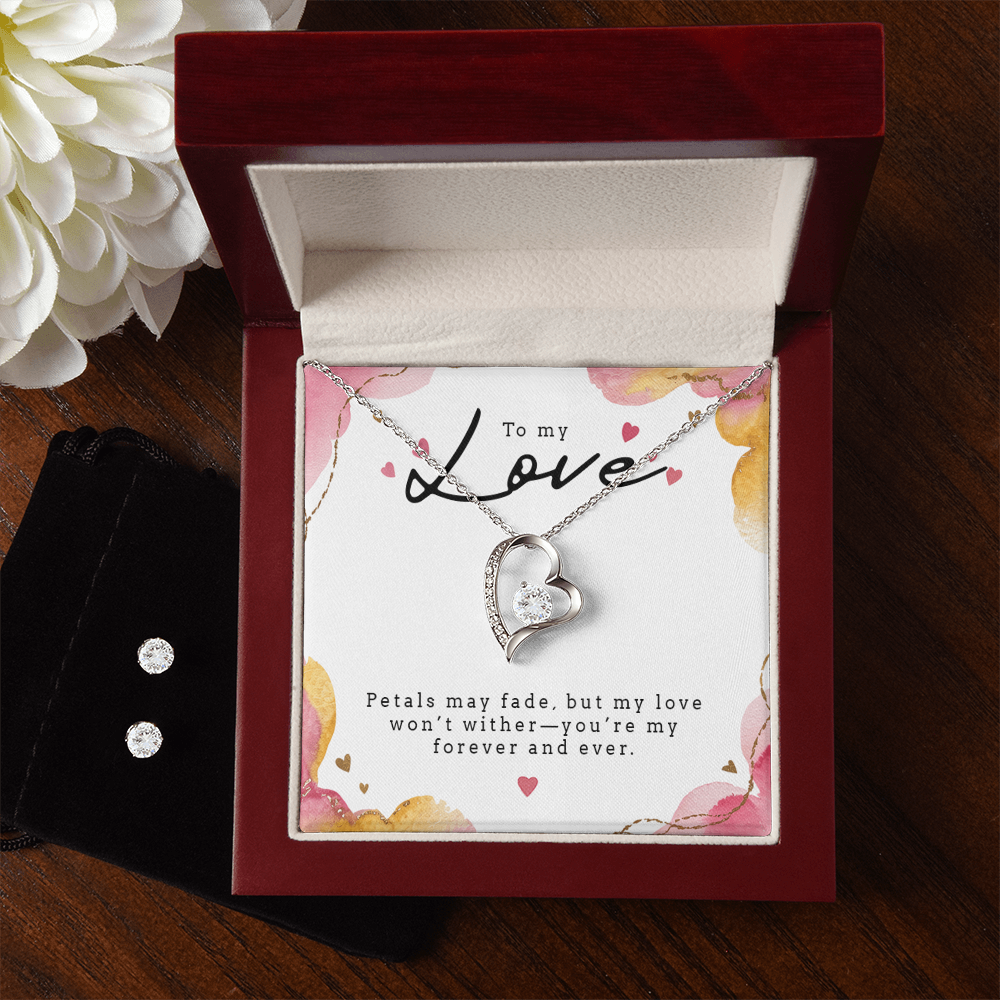 Forever Love Necklace & Earring Set