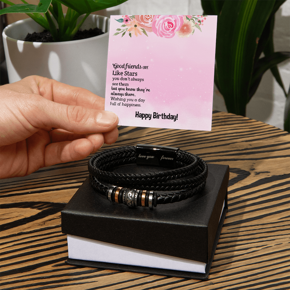 Bracelet d'amitié - Cadeau d'anniversaire pour homme 