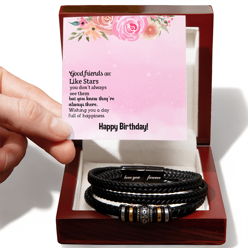 Bracelet d'amitié - Cadeau d'anniversaire pour homme 