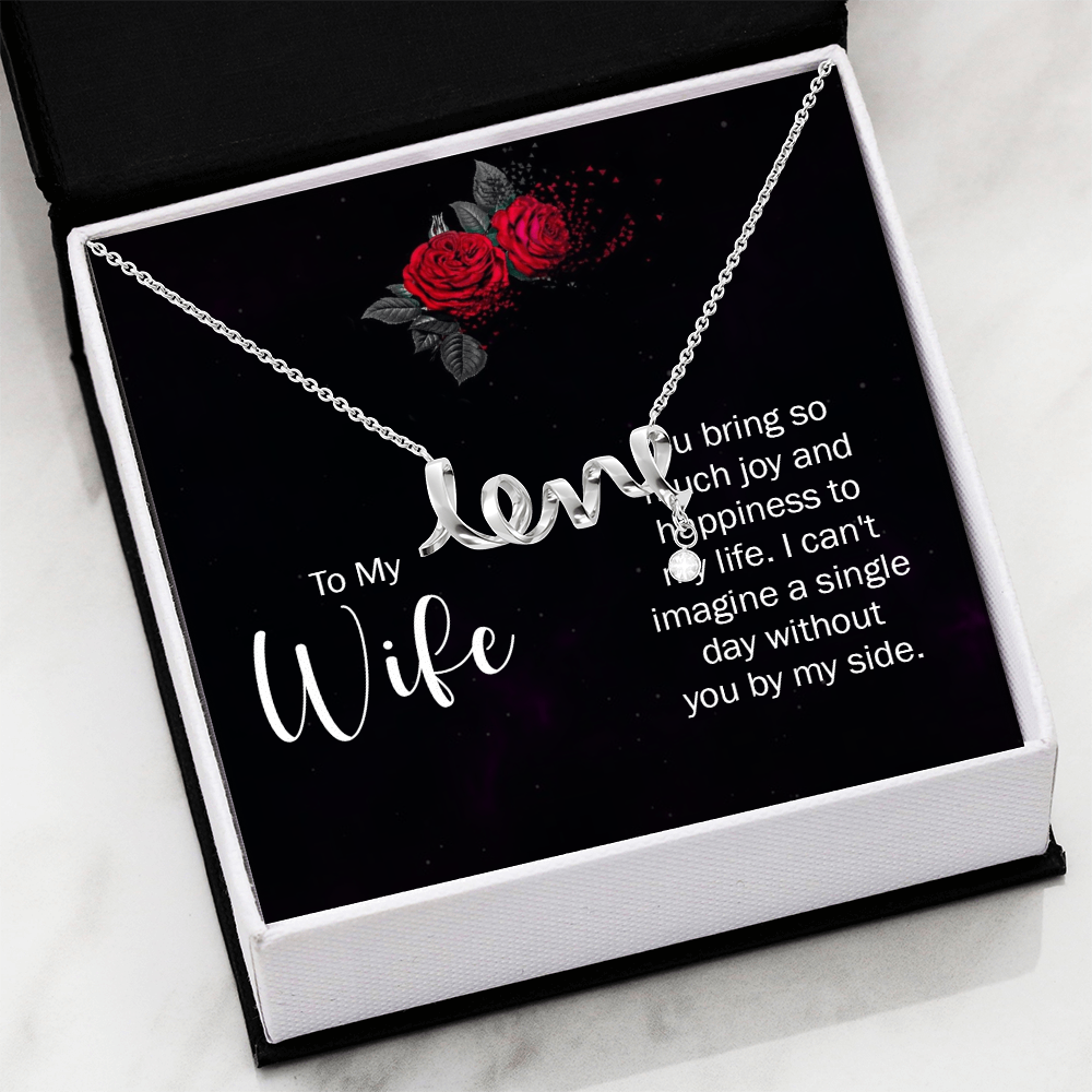 Collier Amour Écrit avec,