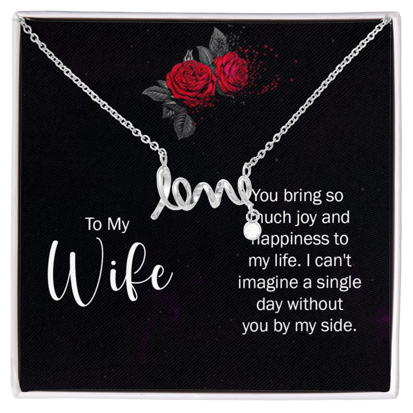 Collier Amour Écrit avec,