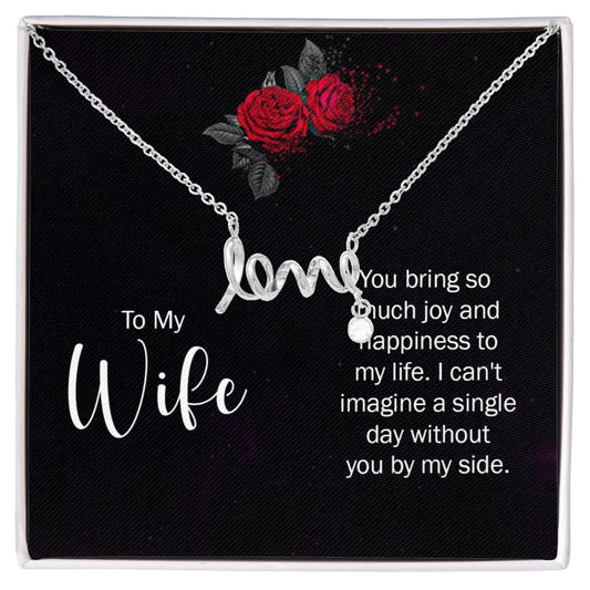 Collier Amour Écrit avec,