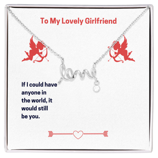 Collier « Amour scénarisé » avec carte message POD