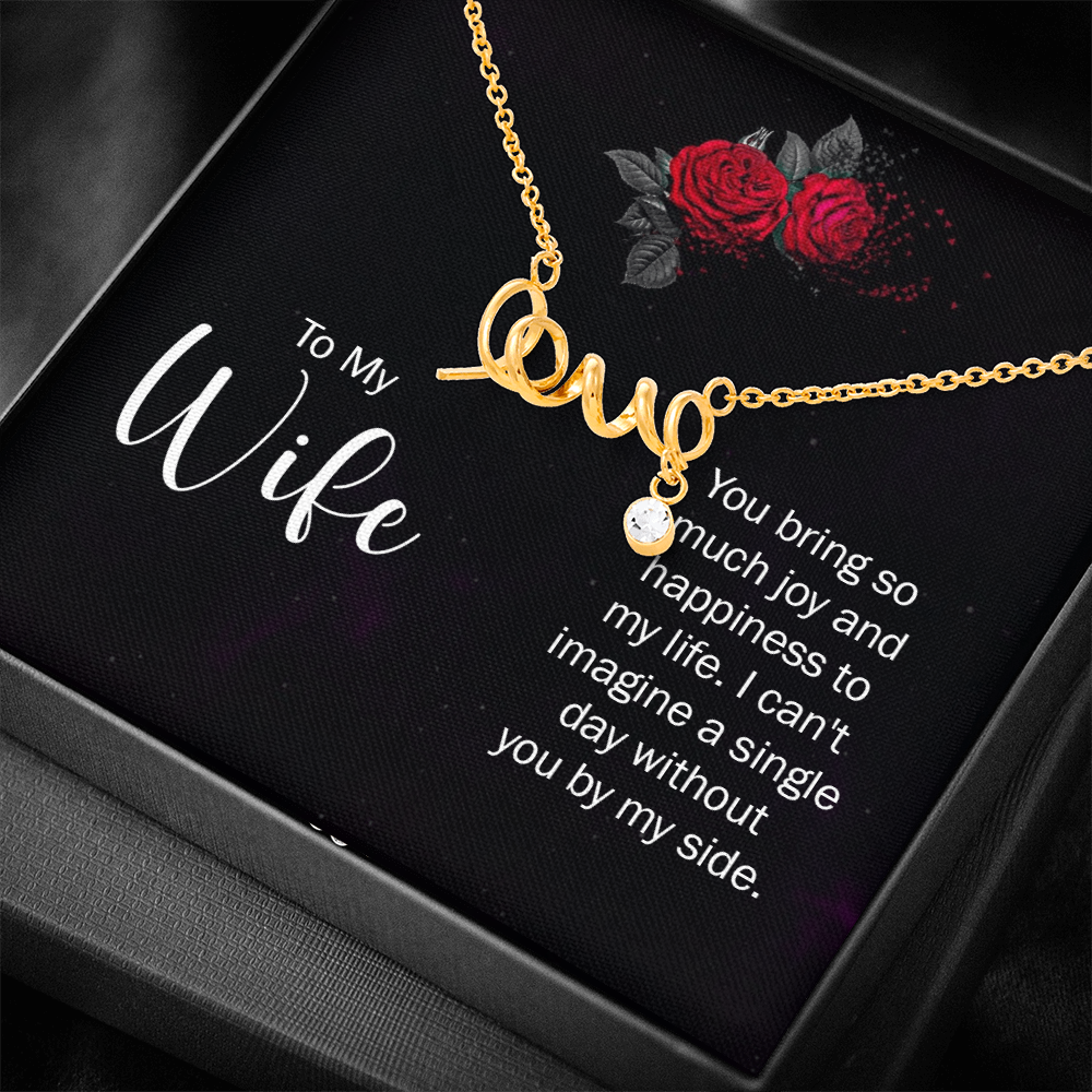 Collier Amour Écrit avec,