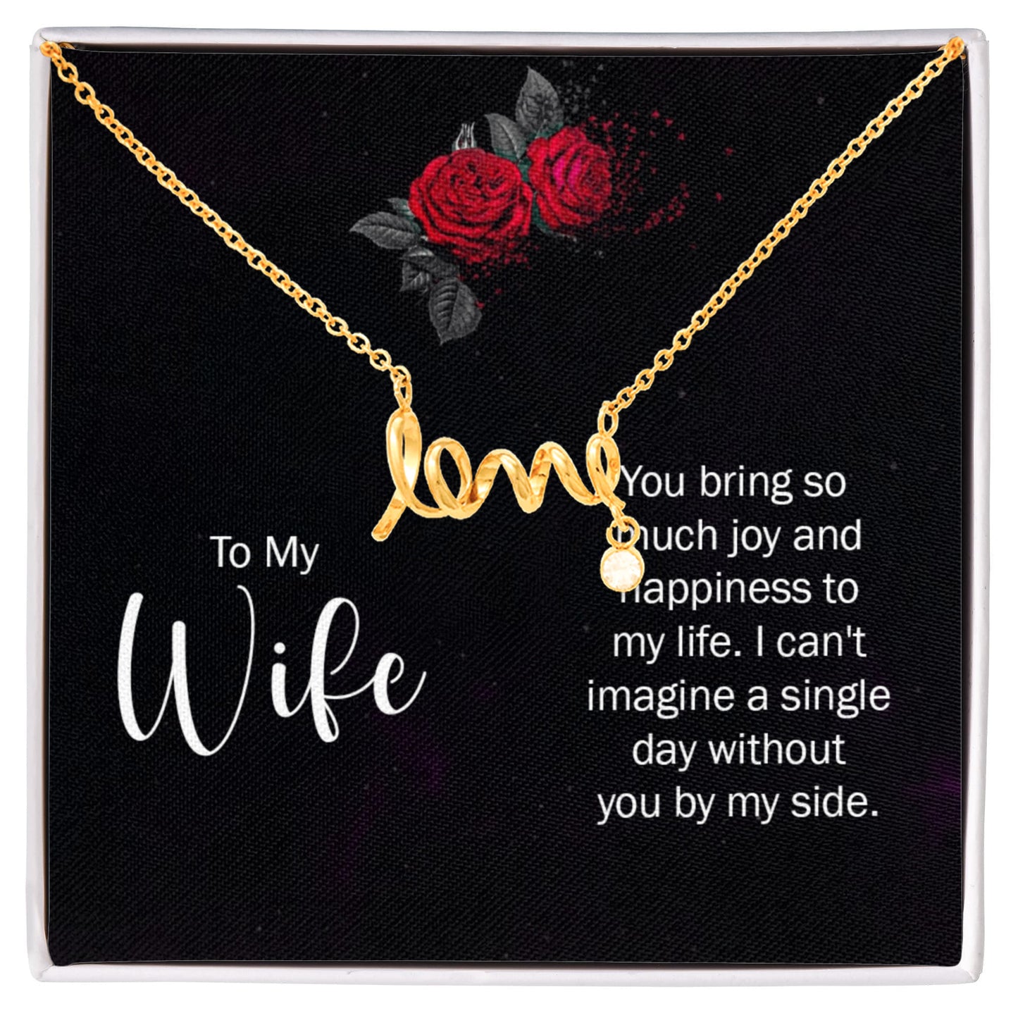 Collier Amour Écrit avec,